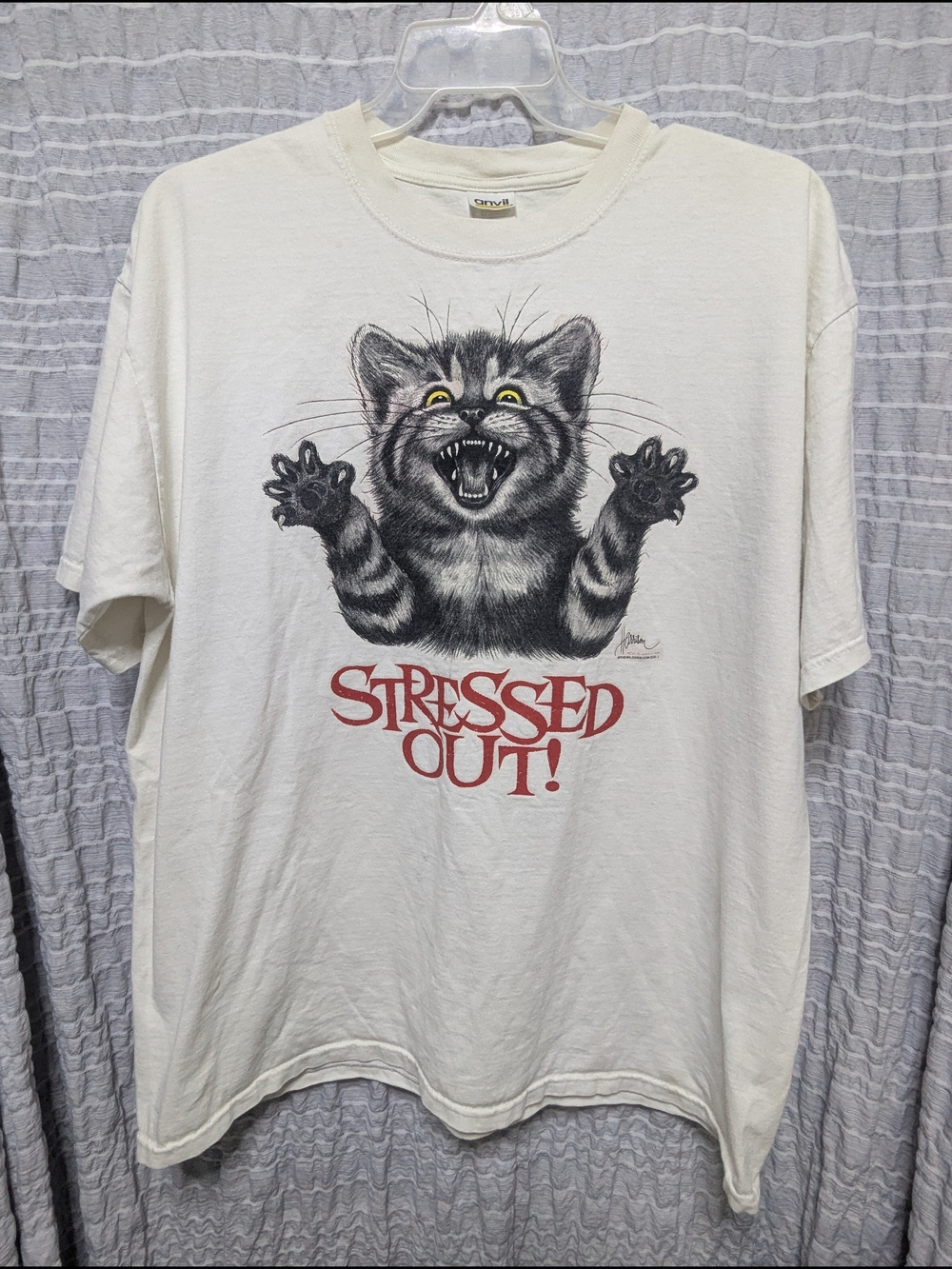 90s Y2K "Stressed Out" Bob Harrison T-shirt